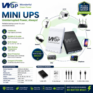 New Version WGP Mini UPS 10400mAh